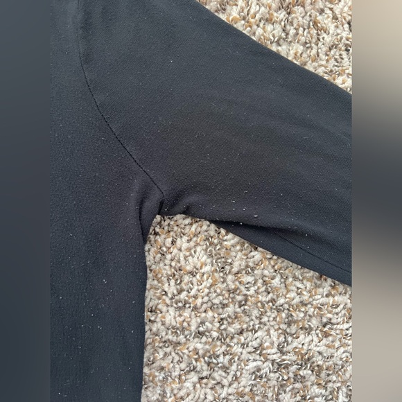 Express Black Long Sleeve Stretchy T-Shirt Size Medium (0756) - Picture 7 of 11